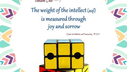 Quote Imam Ali intellect sorrow and joy